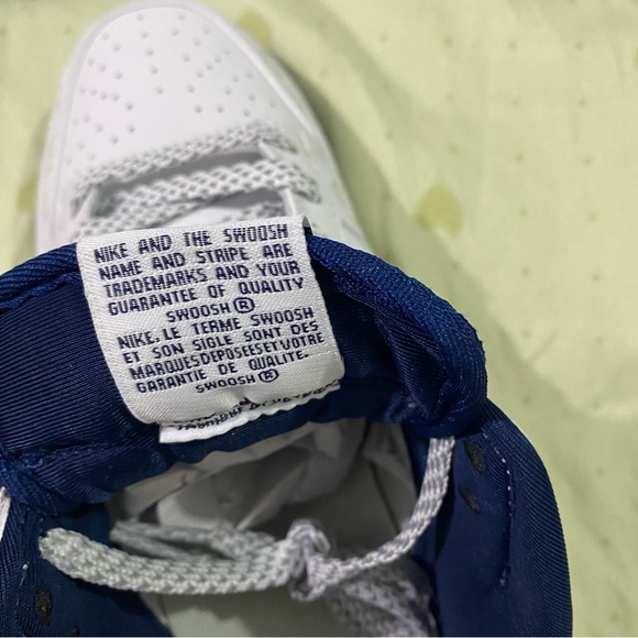 Nike Dunk Low x Louis Vuitton White and Blue Sneakers - Picture 3 of 14